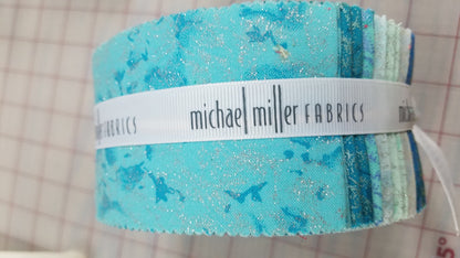 Fairy Frost Crayon Box Jelly Roll by Michael Miller, Roll-0144