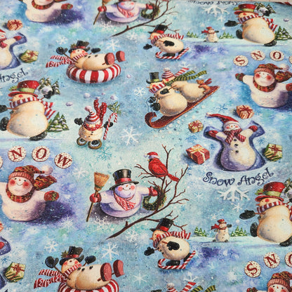 Looking Up Snowmen Glitter Geoff Allen for  Springs Creative 1081-4665