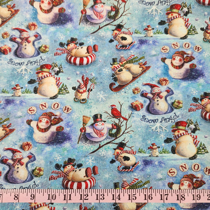 Looking Up Snowmen Glitter Geoff Allen for  Springs Creative 1081-4665