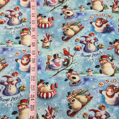 Looking Up Snowmen Glitter Geoff Allen for  Springs Creative 1081-4665